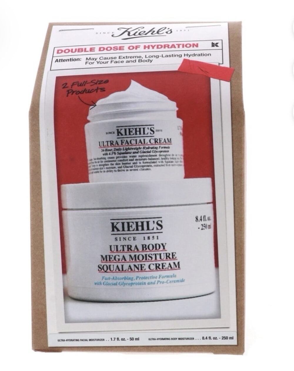 Kiehl's Age Defense Duo Age Defender Eye Repair & Cream Moisturizer Gift Set NEW